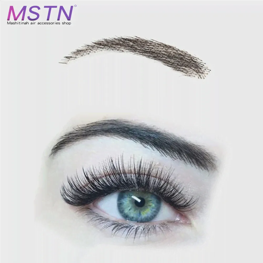 🛍 MSTN ручной работы Ложные брови для волос черный цвет кружевная основа вечерние НКИ свадьбы Косплей поддельная бровь Синтетические Брови для женщин-2