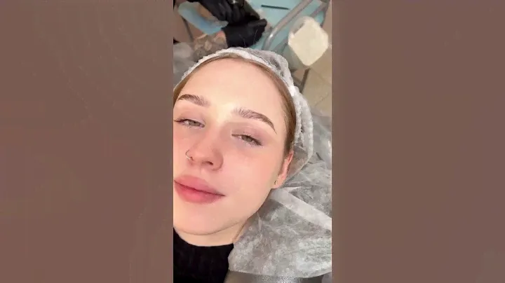 Новый кейс, перманентный макияж бровей в волосковой технике ☺️ #бровимосква #бровиволоски