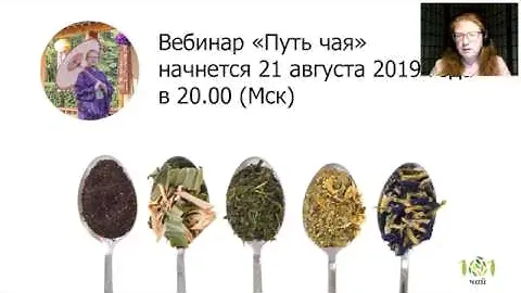 Вебинар Путь чая  с Алёной Новгородовой